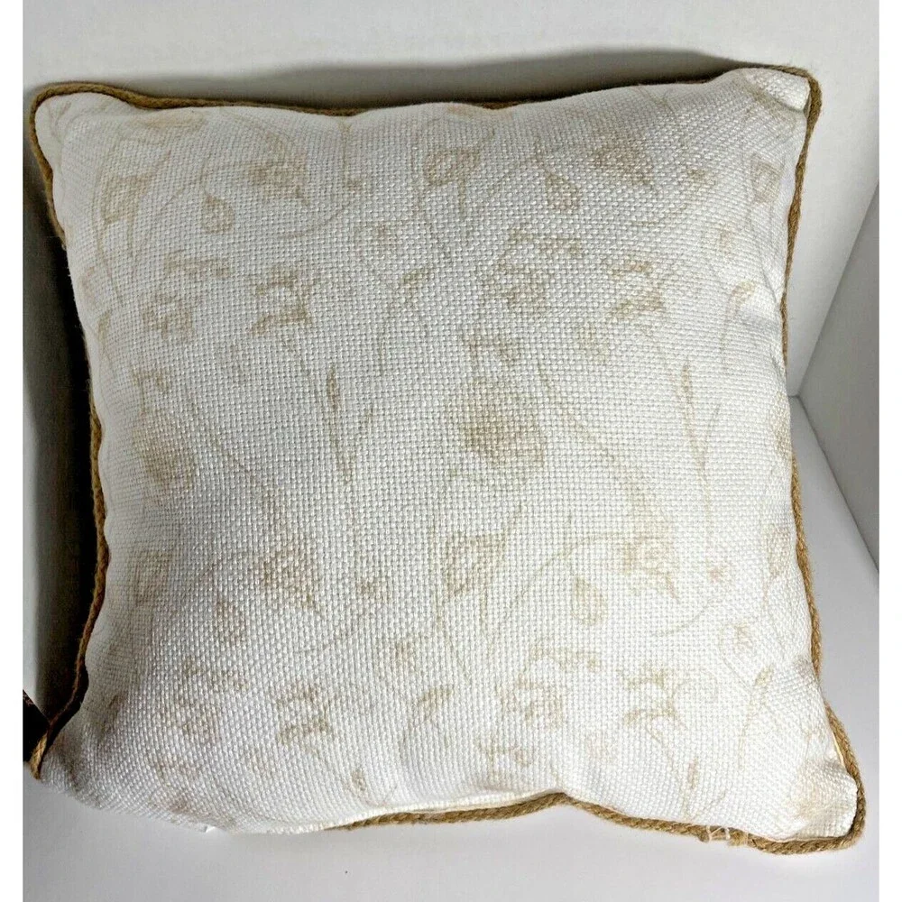 Throw‎ Pillow Bunny Rabbit Butterfly Flowers Scooter Easter 16×16